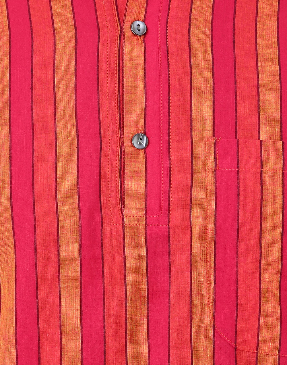 PINK COTTON MID PLACKET SHIRT