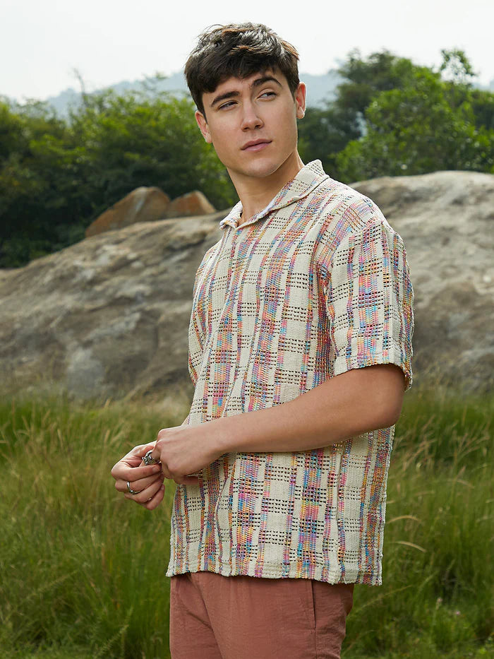 PRISM OVERSIZED POLO T-SHIRT