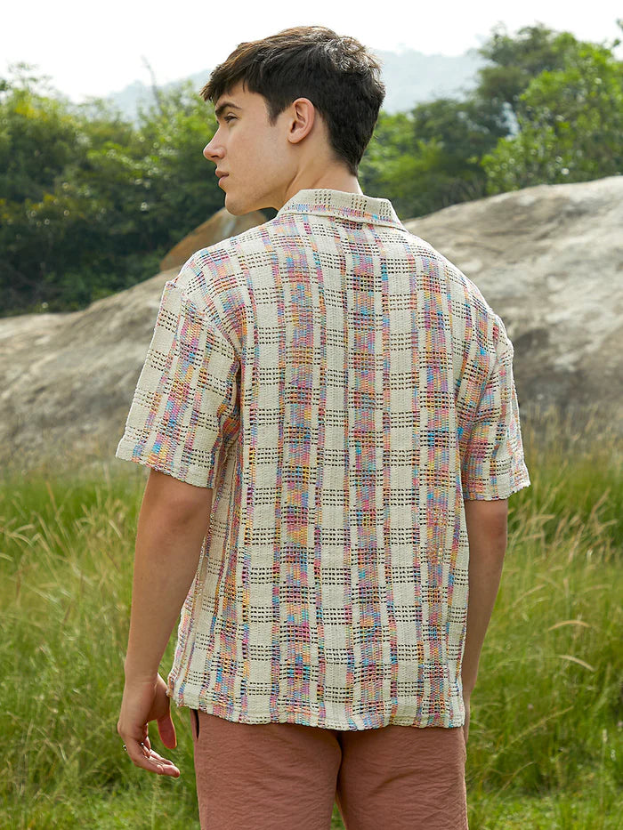 PRISM OVERSIZED POLO T-SHIRT