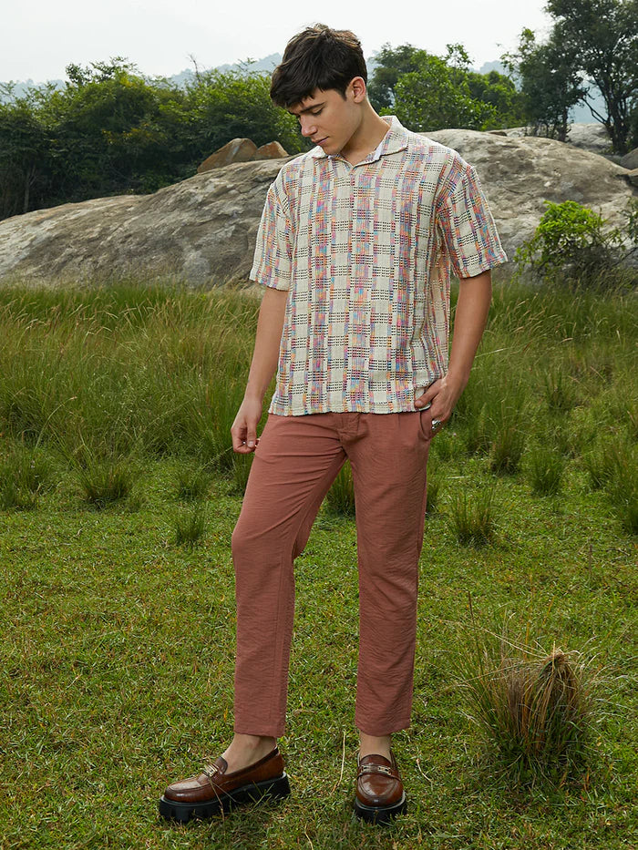 PRISM OVERSIZED POLO T-SHIRT