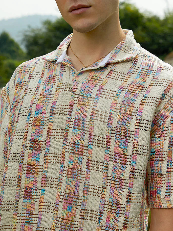 PRISM OVERSIZED POLO T-SHIRT