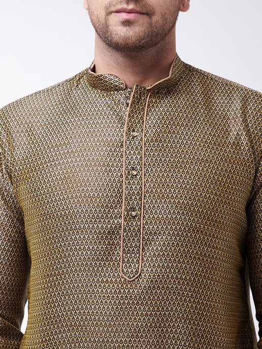 ROYAL BLACK BANARASI KURTA