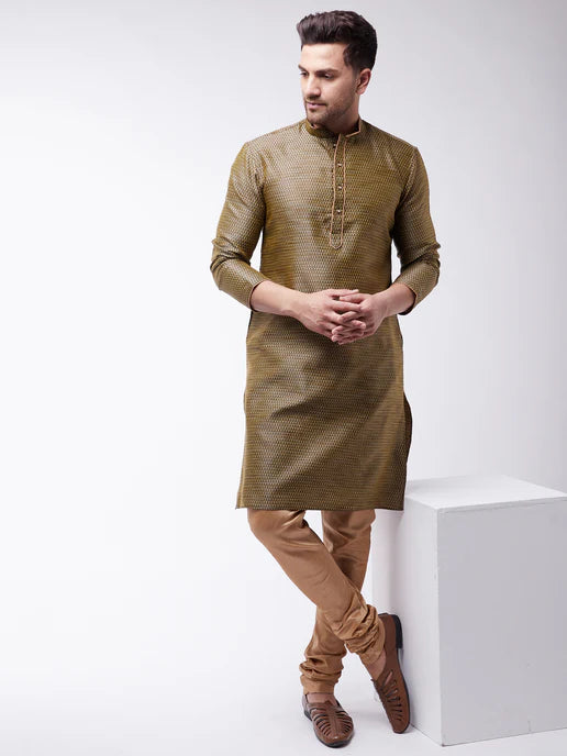 ROYAL BLACK BANARASI KURTA
