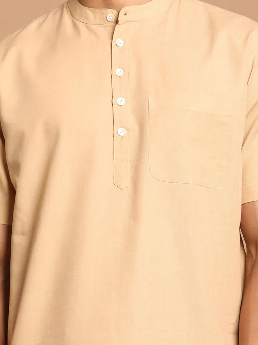 MEN'S BROWN WORK FROM HOME COLLECTION COTTON PYJAMA SET
